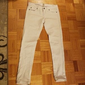 Blue Asphalt White Skinny Jeans Size 5 Short